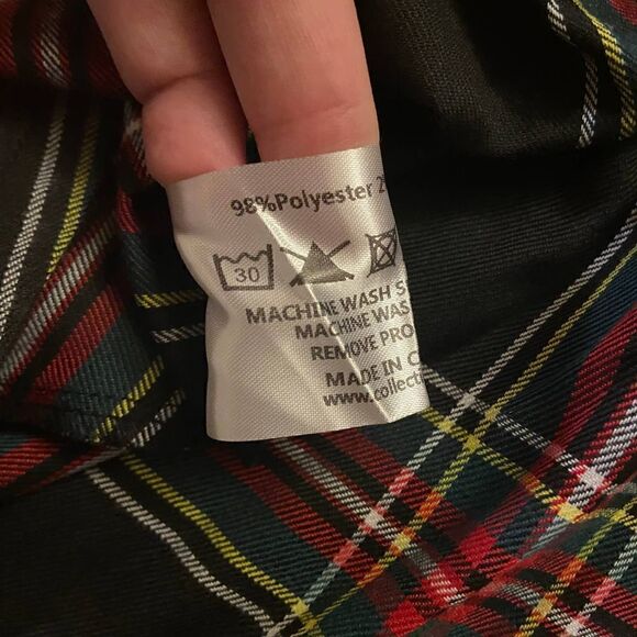 Collectif ModCloth x Collectif Dignity on Display Midi Dress Black Plaid Size 10 - Picture 5 of 8